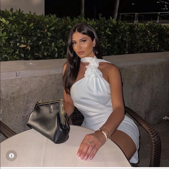 ZARA SATIN EFFECT DRESS - Picture 4 of 15